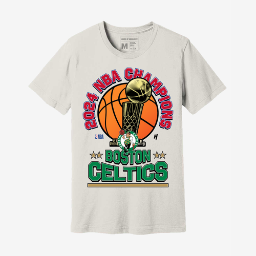 Celtics 2024 NBA Champions T-Shirt - Vintage White