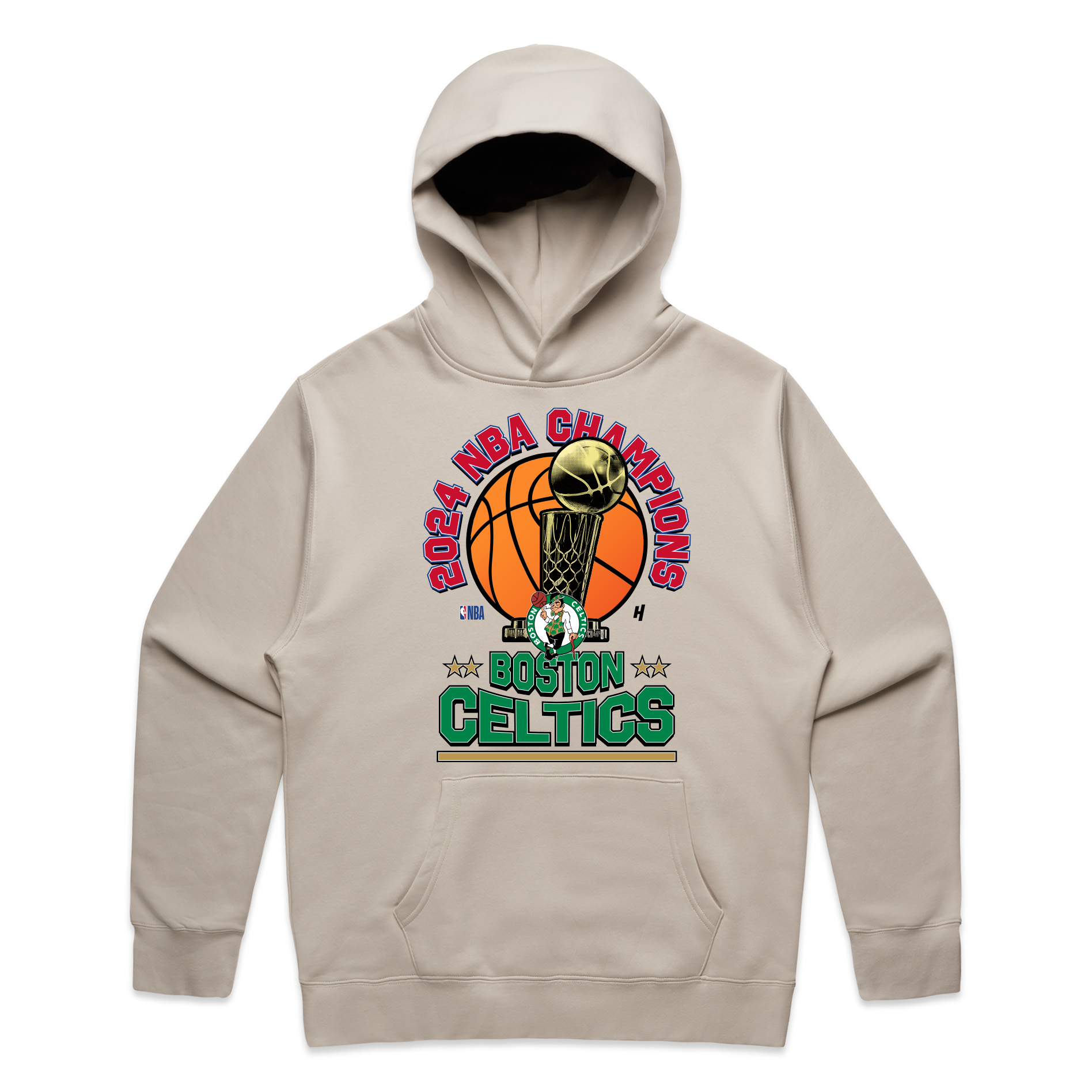 Celtics 2024 NBA Champions Hoodie - Bone