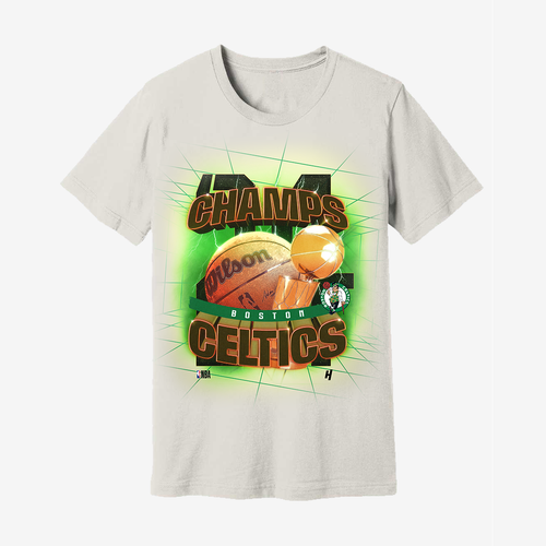 Celtics 2024 NBA Champs T-Shirt - Vintage White