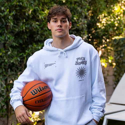 Noah Beck x Suns Property White Hoodie